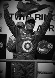 Bruno Junqueira (Target Chip Ganassi Racing) on podium at Motegi, Japan