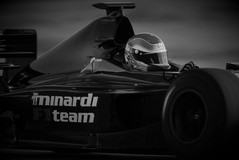 Justin Wilson (Minardi) in action during winter testing