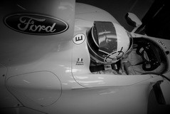 Ralph Firman (Jordan Ford) in pits during winter testing
