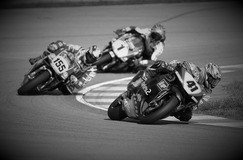 Nori Haga (Aprilia), Ben Bostrom (L&M Ducati) and Troy Bayliss (Ducati Infostrada)