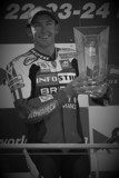 Troy Bayliss (Ducati Infostrada) on podium